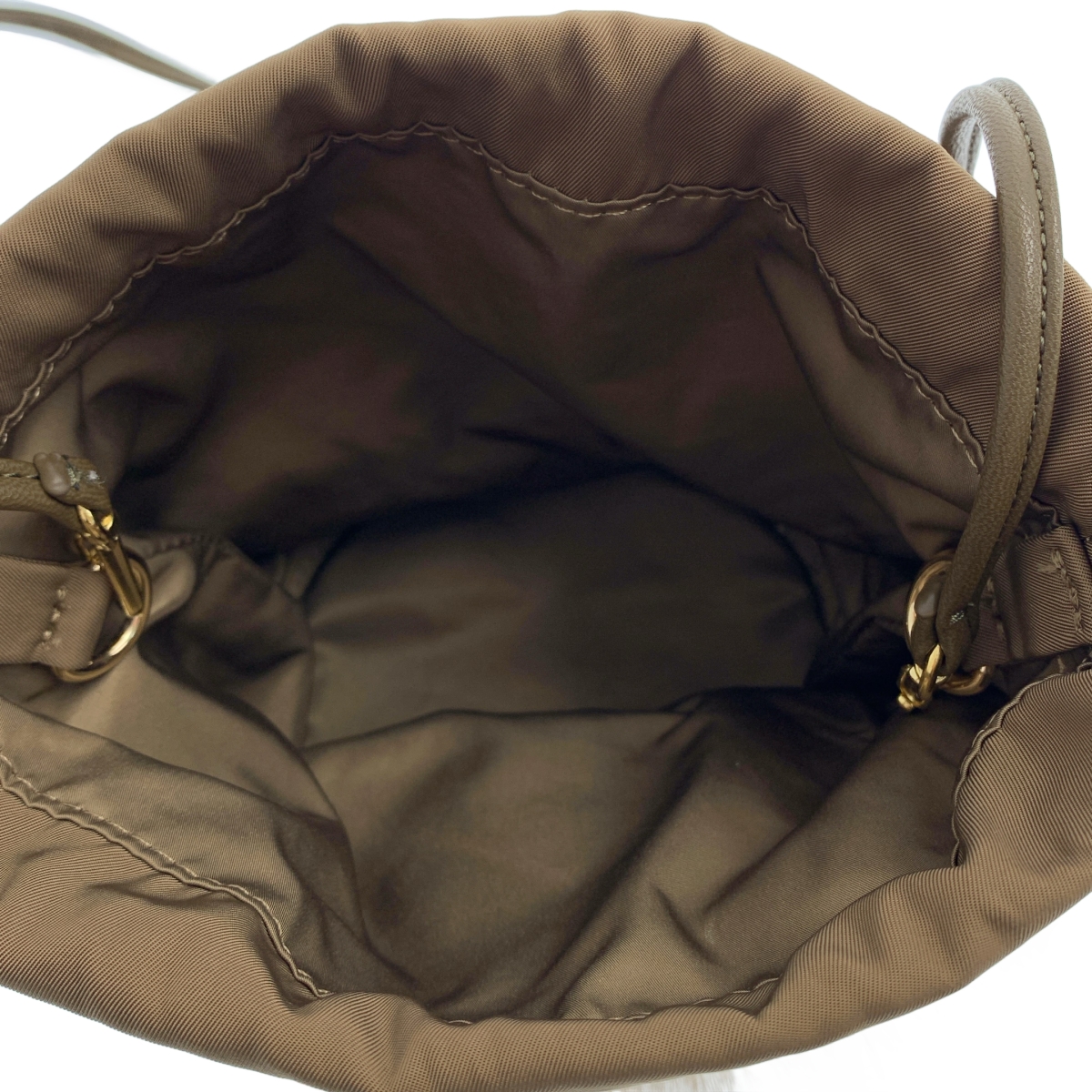 Drawer / ドゥロワー ノベルティ ファー付き 巾着 2way ショルダーバッグ