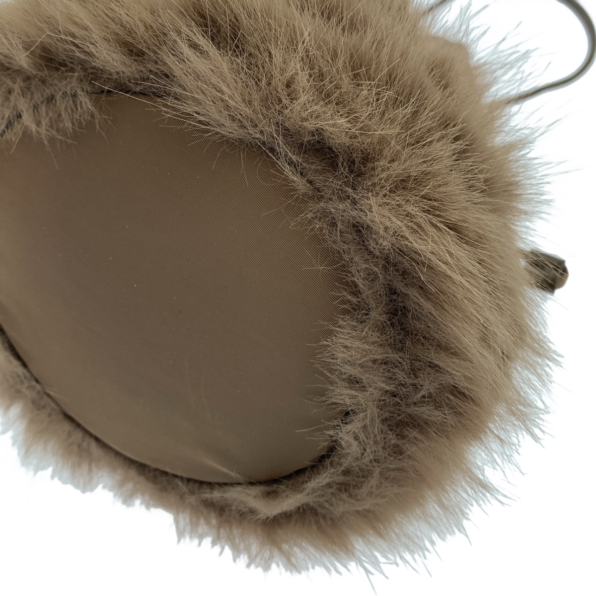 Drawer / ドゥロワー ノベルティ ファー付き 巾着 2way ショルダーバッグ