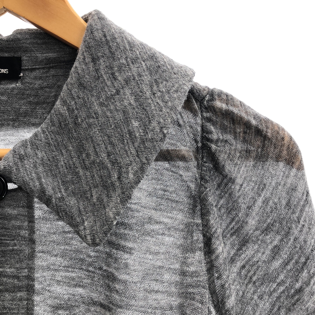 tricot COMME des GARCONS / トリココムデギャルソン ウール 製品洗い加工  ラウンドカラー カーディガン