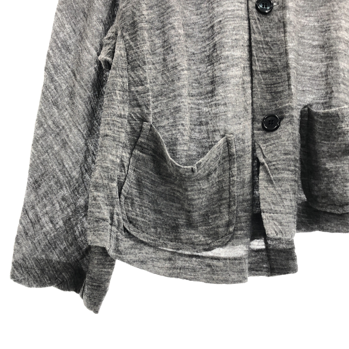 tricot COMME des GARCONS / トリココムデギャルソン ウール 製品洗い加工  ラウンドカラー カーディガン