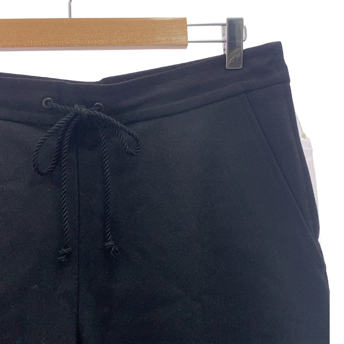 Y's / ワイズヨウジヤマモト ウール サイドジップ ドローストリング リブ パンツ / 総裏地