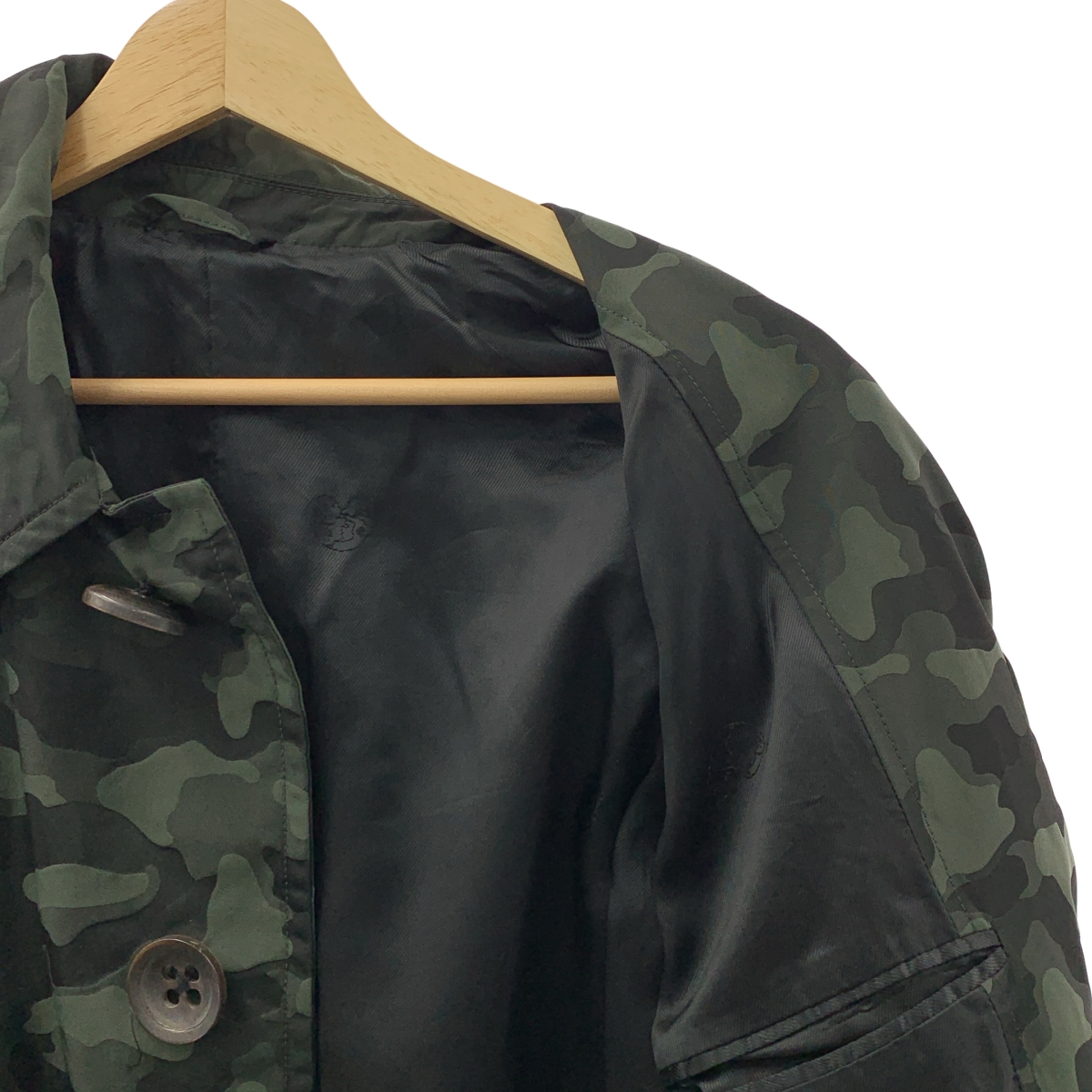 その他 ナイロン 総柄 カモフラージュ ステンカラーコート / 総裏地