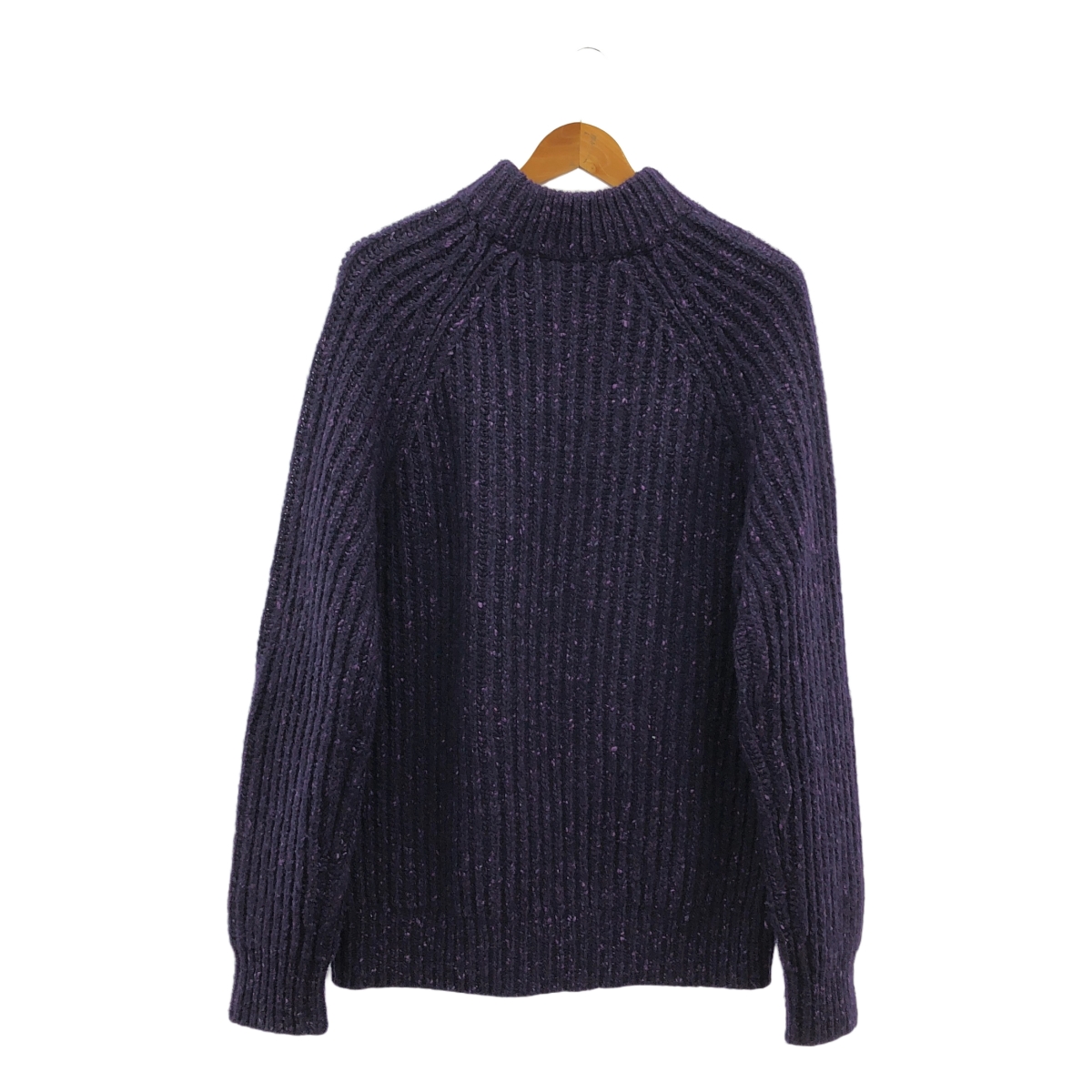 Plan C / プランシー カシミヤ混 ワイド リブ クルーネックニット