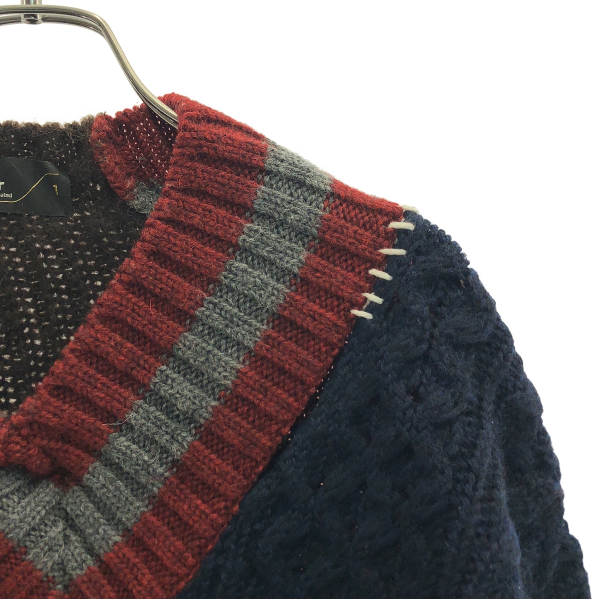 kolor / カラー CRAZY PATTERN KNIT ウール モヘア クレイジーパターン ニット