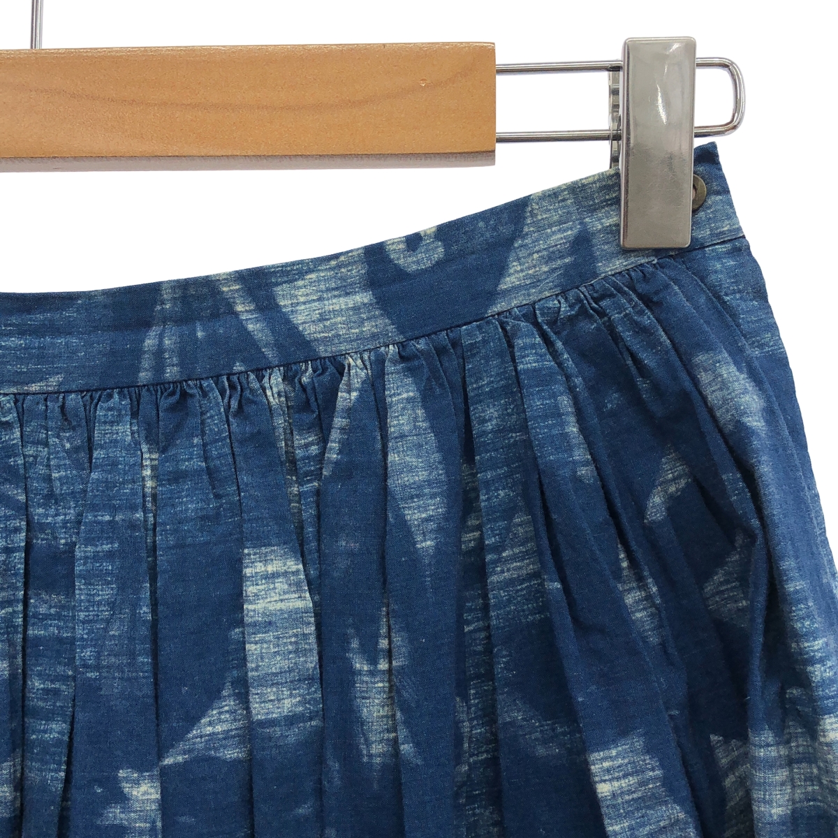 45r / フォーティファイブアール コットン フラワー ギャザー ロングスカート