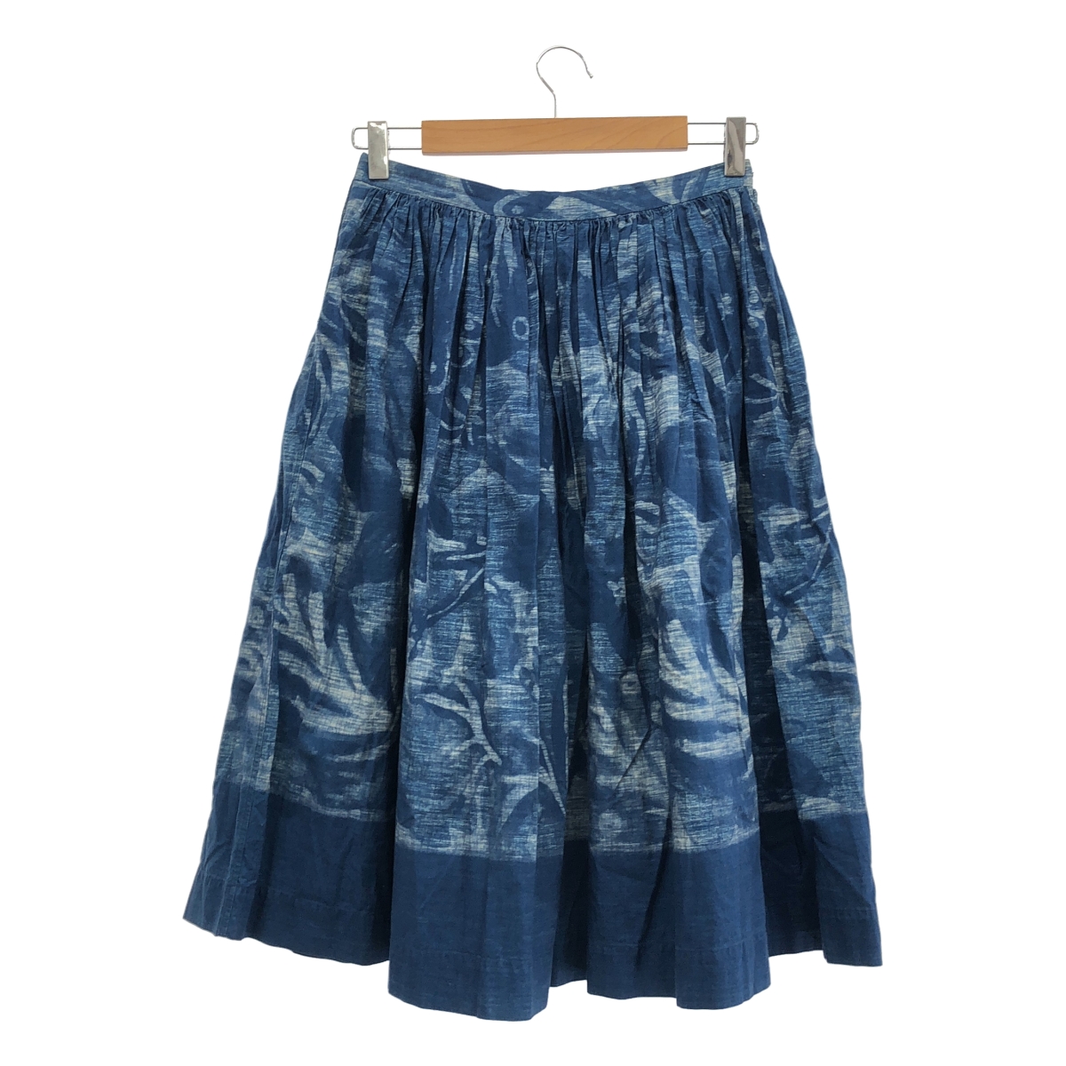 45r / フォーティファイブアール コットン フラワー ギャザー ロングスカート