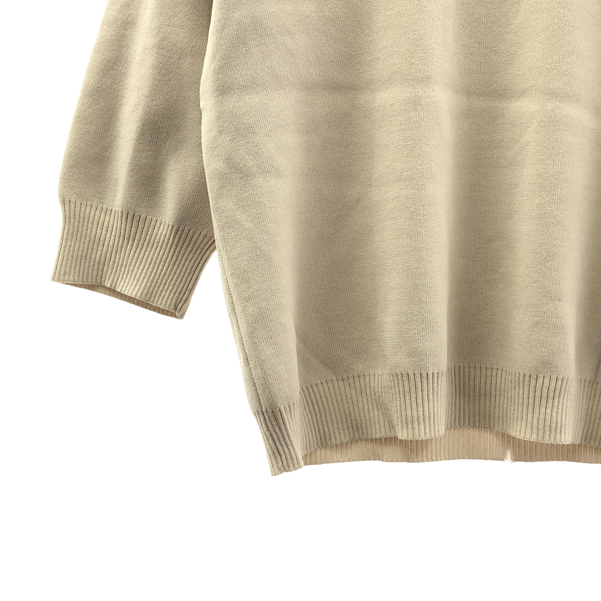 CLANE / クラネ ハーフスリーブベーシックコンパクトニット