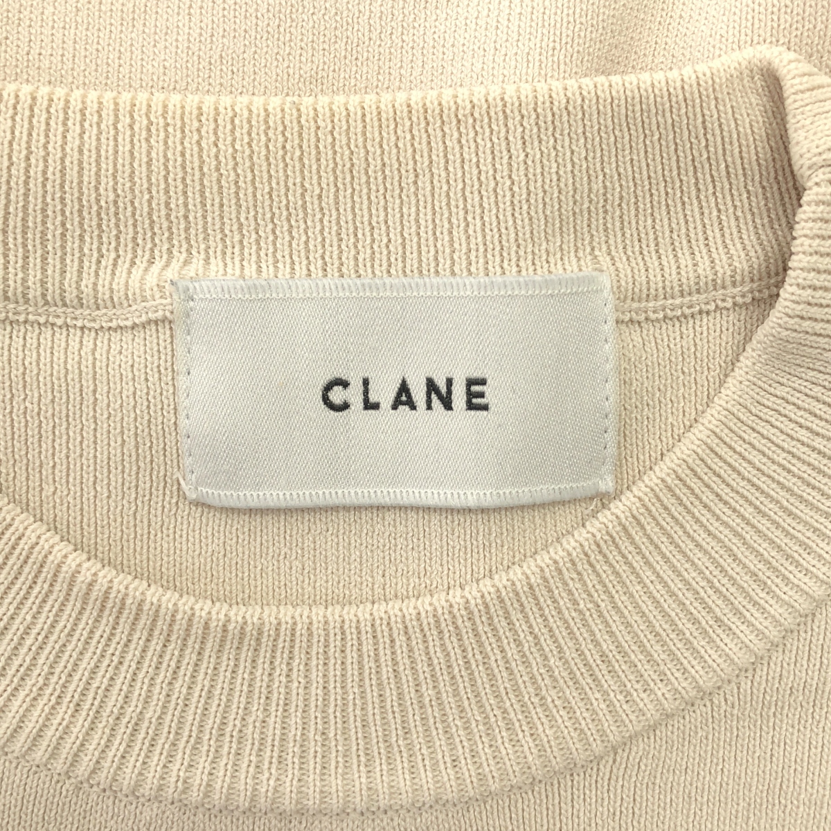 CLANE / クラネ ハーフスリーブベーシックコンパクトニット