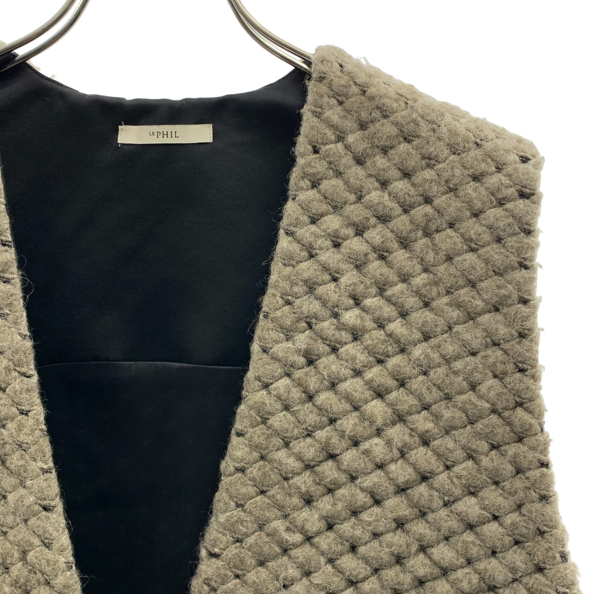 LE PHIL / ルフィル ウール混 Vネック ベスト