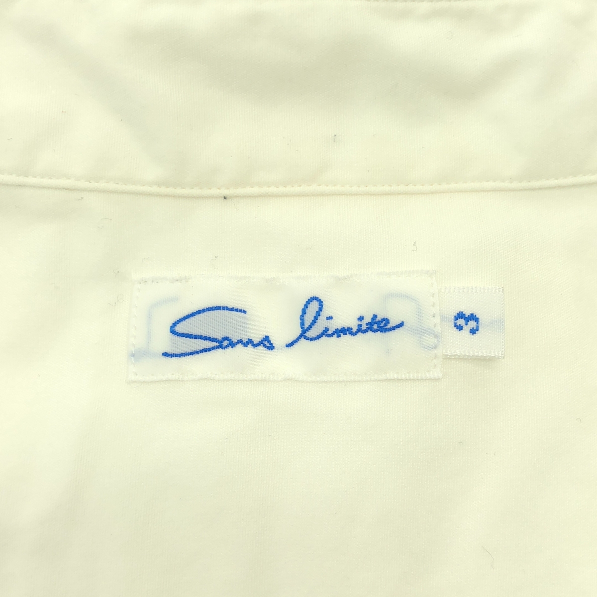 sans limite / サンリミット HALF ZIP UP ハーフジップ シャツ