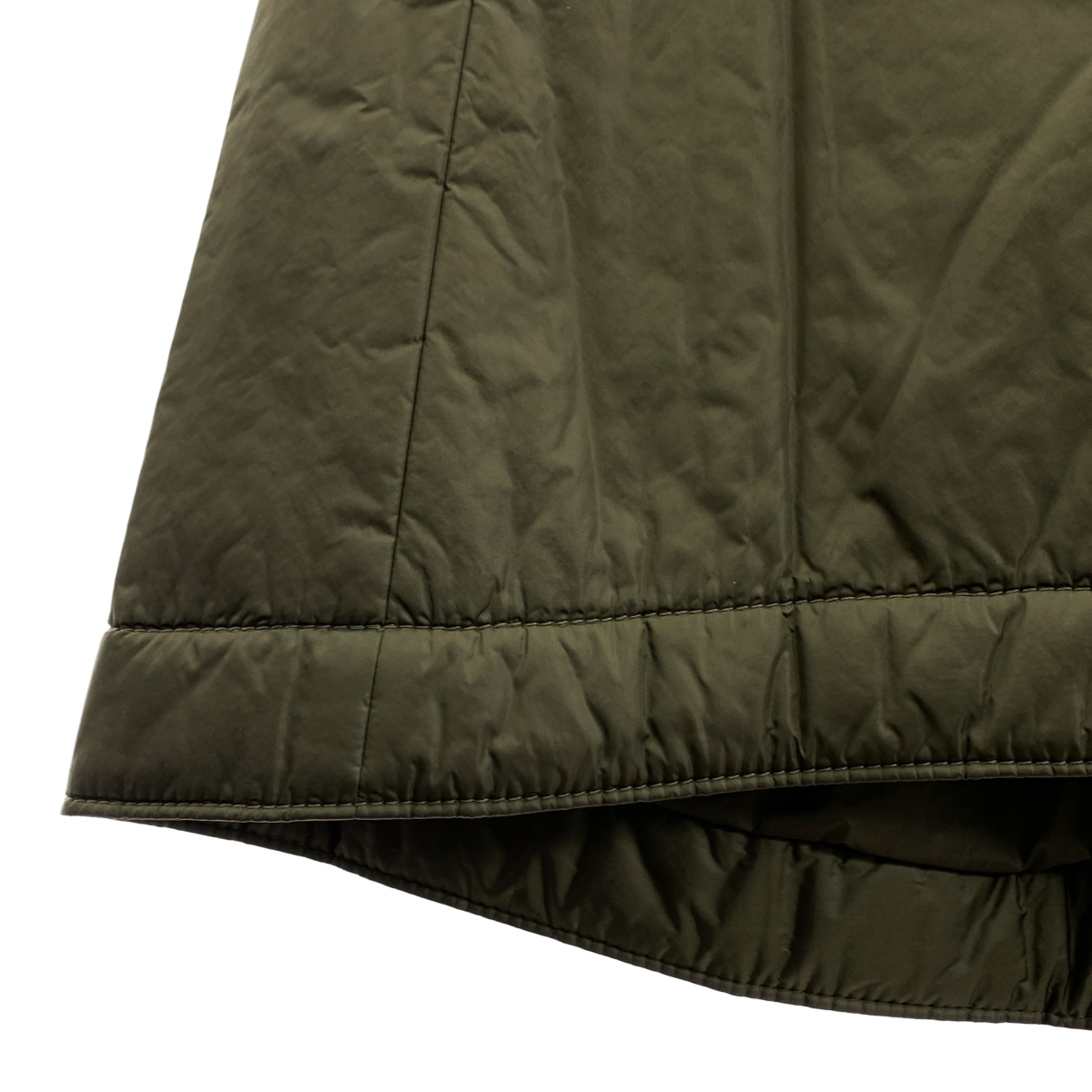 ebagos / エバゴス ナイロン 中綿 サイドジップ タック スカート