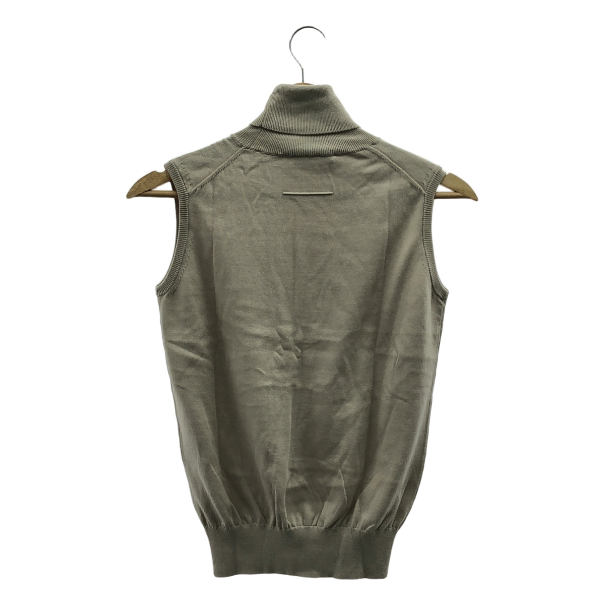 SLOANE / スローン コットン タートルネック ノースリーブ ニット