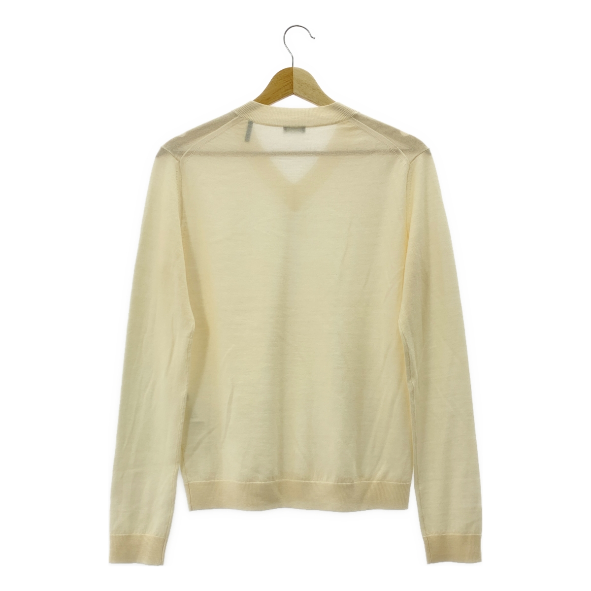 JIL SANDER NAVY / ジルサンダーネイビー ウール ハイゲージ Vネックニット