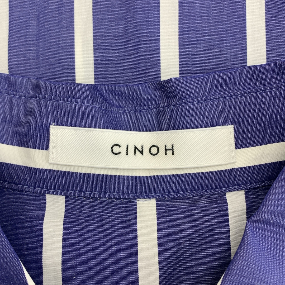 CINOH / チノ ストライプ レイヤードシャツ