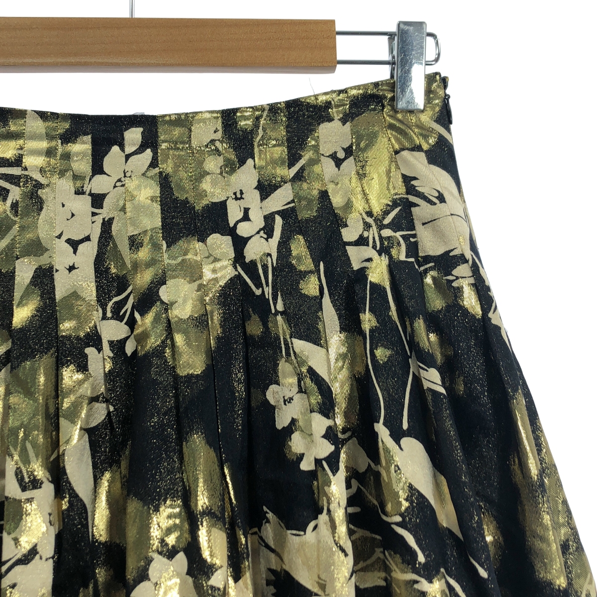 RALPH LAUREN / ラルフローレン シルク ジャガード スカート / 裏地付き