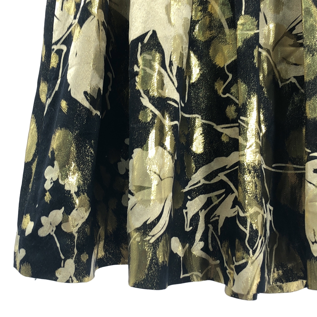 RALPH LAUREN / ラルフローレン シルク ジャガード スカート / 裏地付き