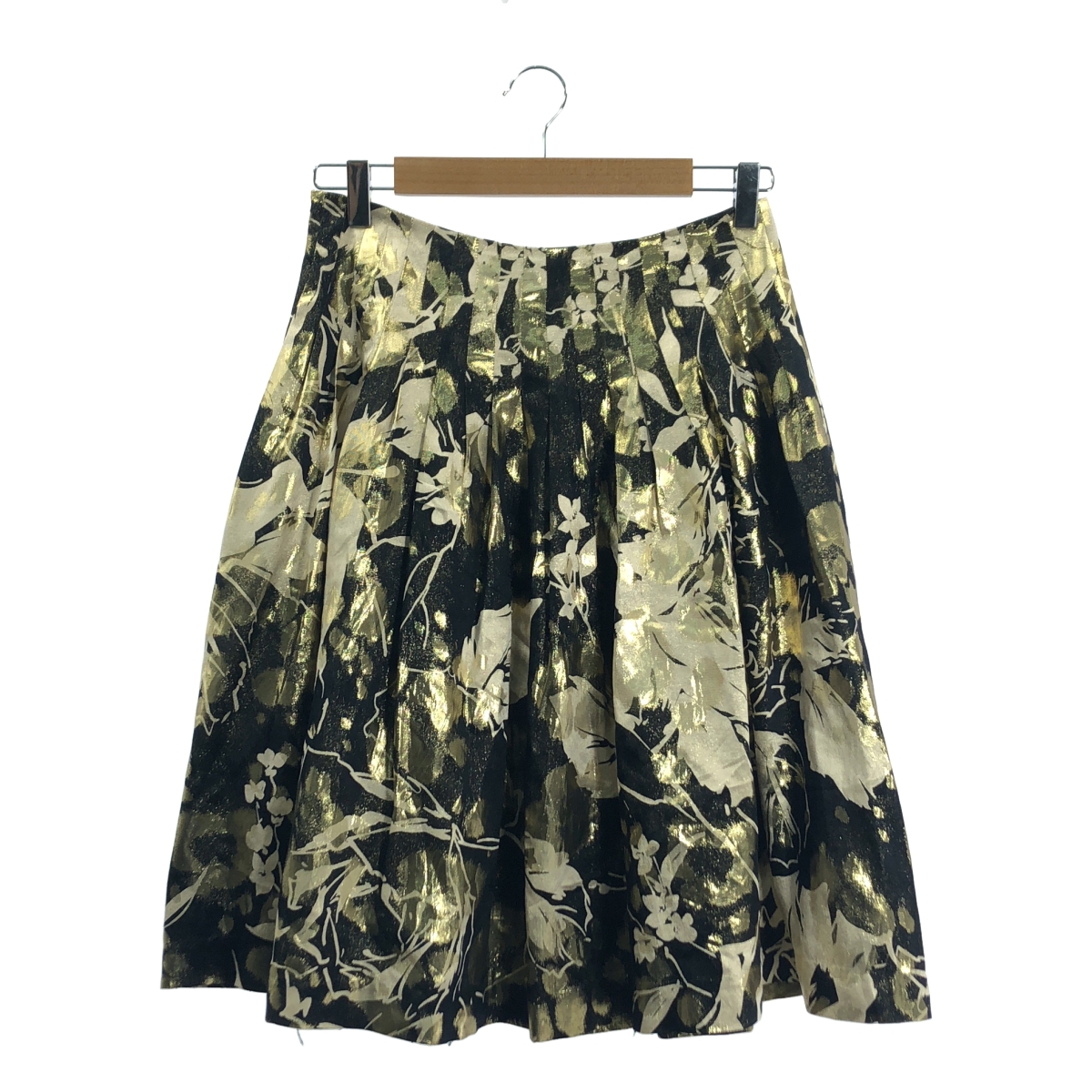 RALPH LAUREN / ラルフローレン シルク ジャガード スカート / 裏地付き