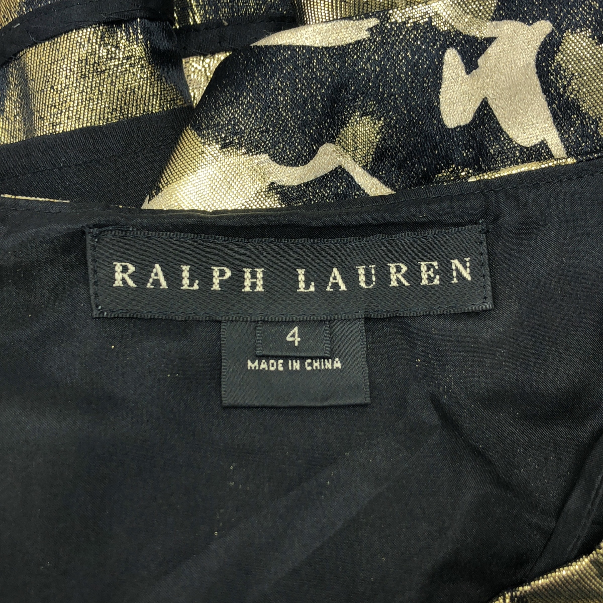 RALPH LAUREN / ラルフローレン シルク ジャガード スカート / 裏地付き