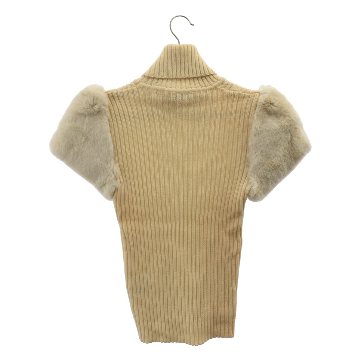 VALENTINO / ヴァレンティノ ウール タートルネック ファースリーブ ニット セーター