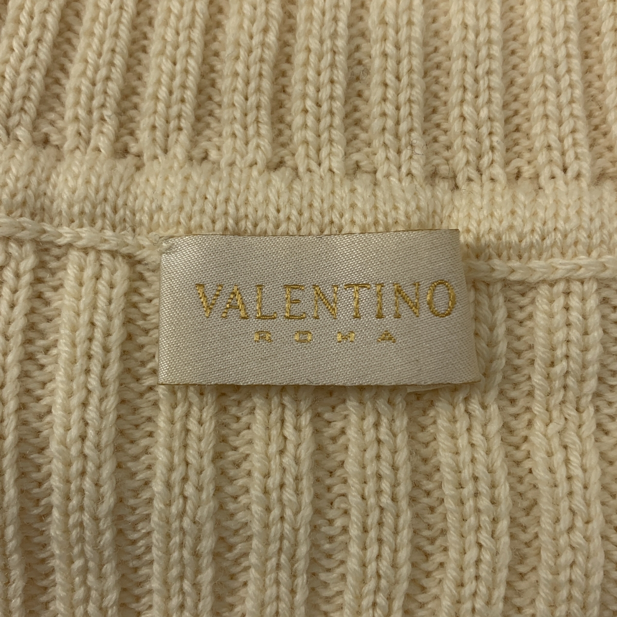 VALENTINO / ヴァレンティノ ウール タートルネック ファースリーブ ニット セーター
