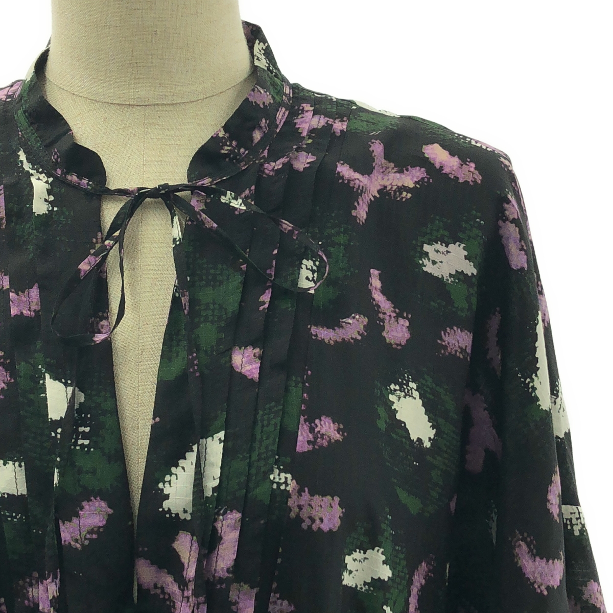 Christian Wijnants / クリスチャンワイナンツ シルク100% 総柄 プリント ボリューム ワンピース