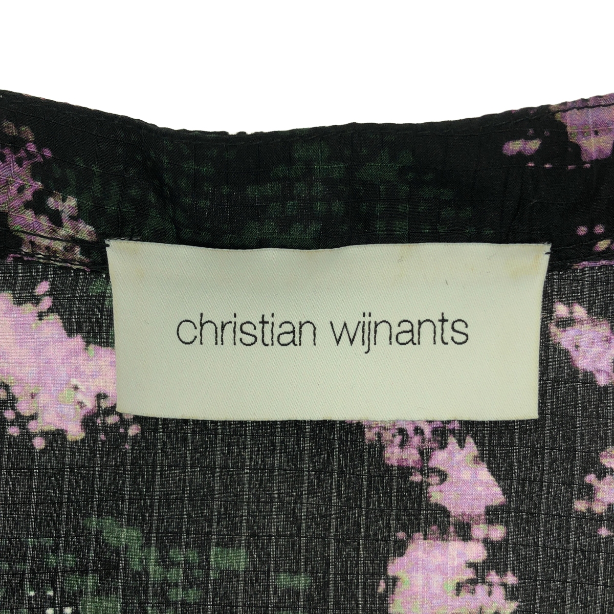 Christian Wijnants / クリスチャンワイナンツ シルク100% 総柄 プリント ボリューム ワンピース