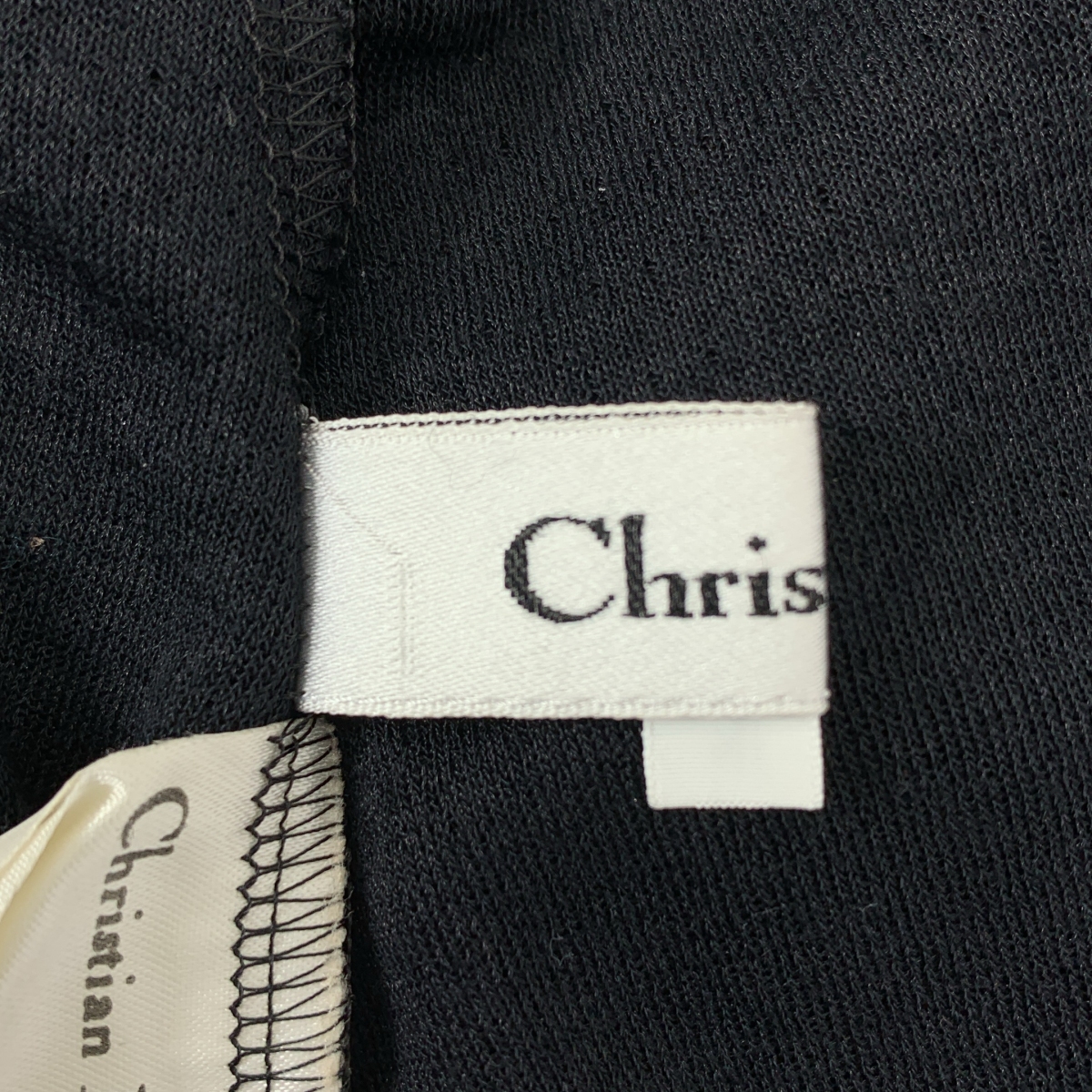 Christian Dior / クリスチャンディオール ラメ レースタイ プルオーバー トップス