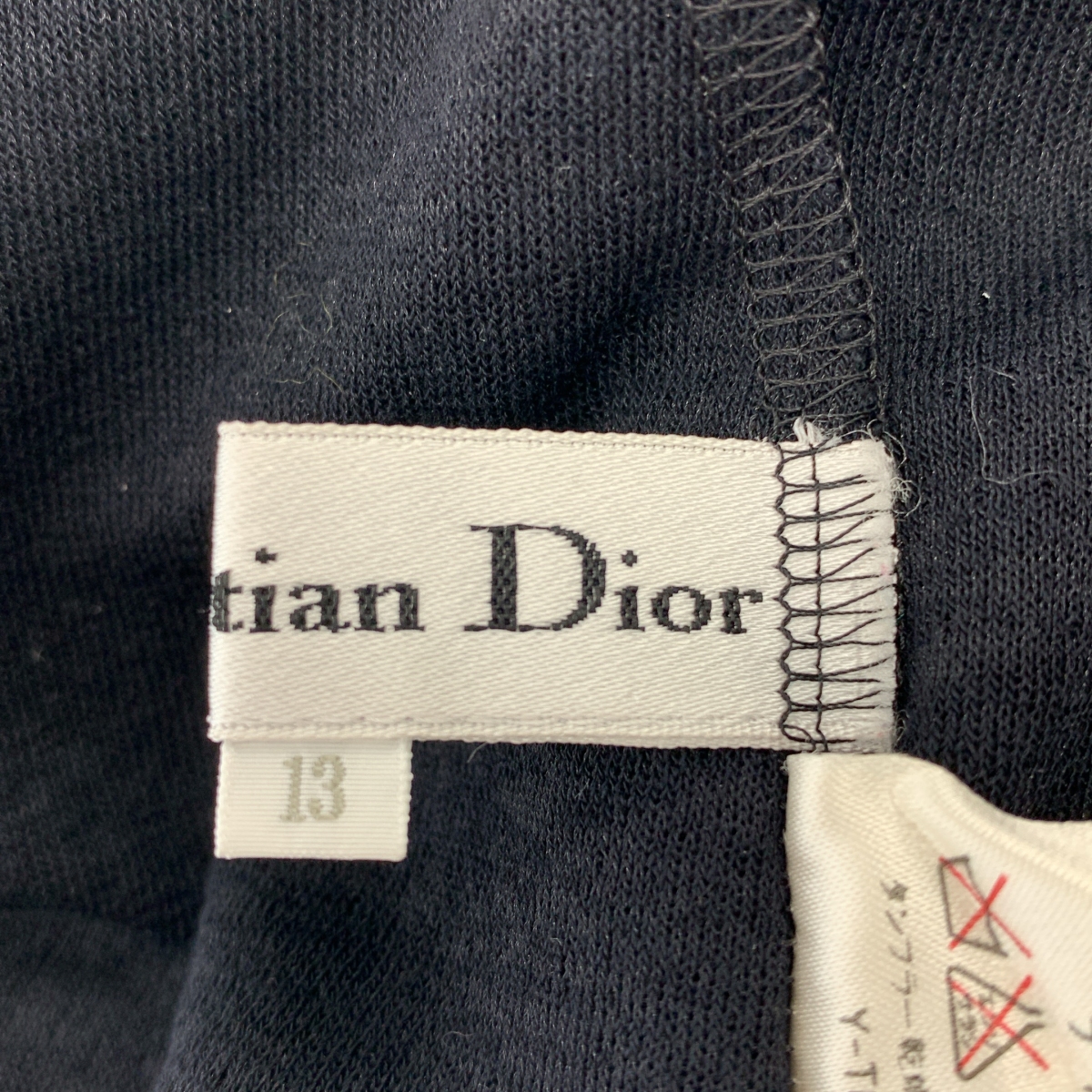 Christian Dior / クリスチャンディオール ラメ レースタイ プルオーバー トップス