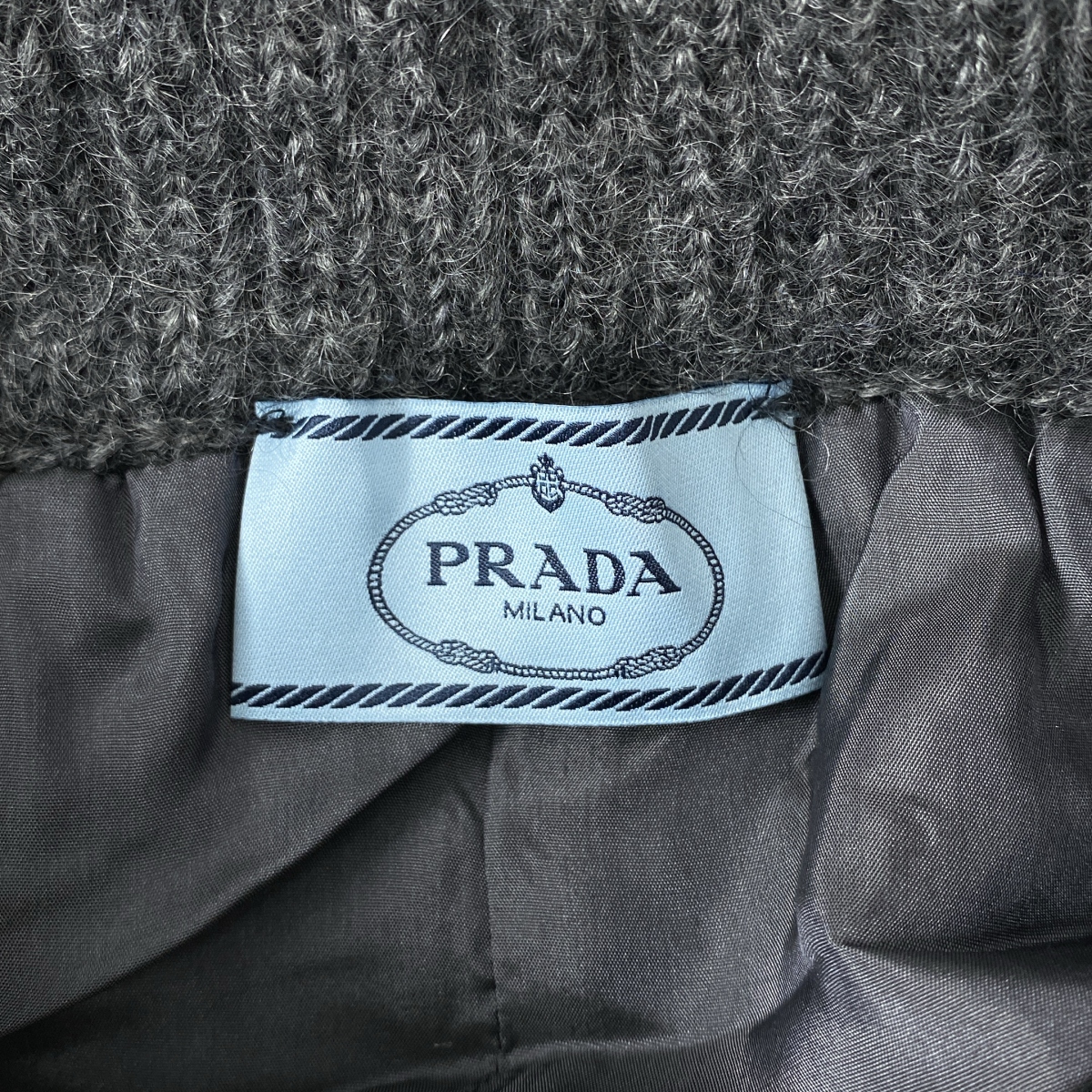 PRADA / プラダ モヘア ビーズ刺しゅう スカート