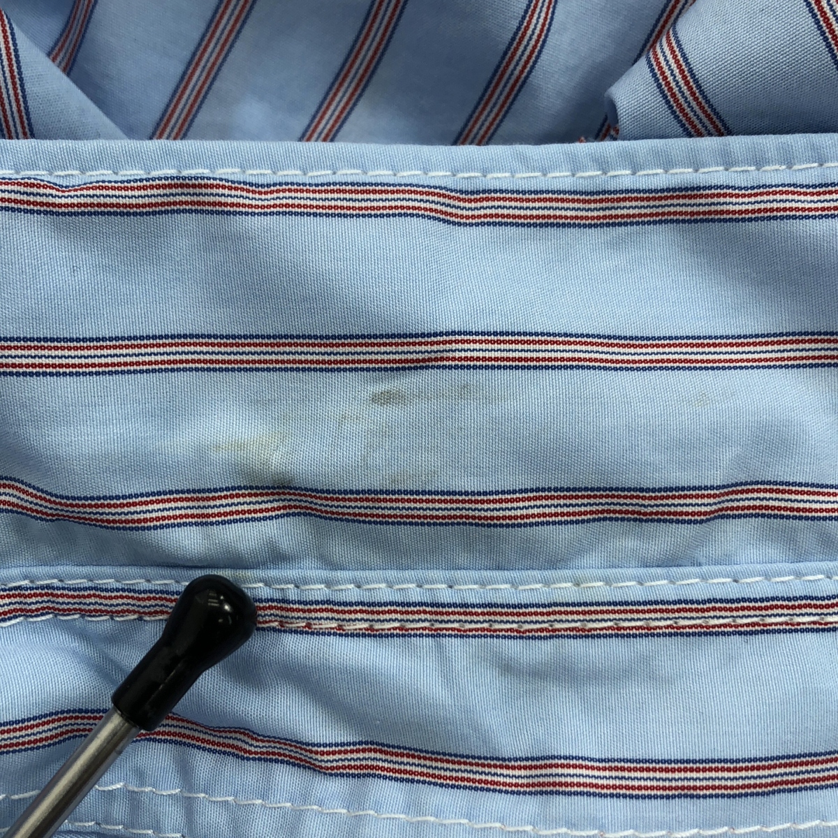 COMME des GARCONS HOMME / コムデギャルソンオム 綿ストライプ×多素材MIX S/S シャツ