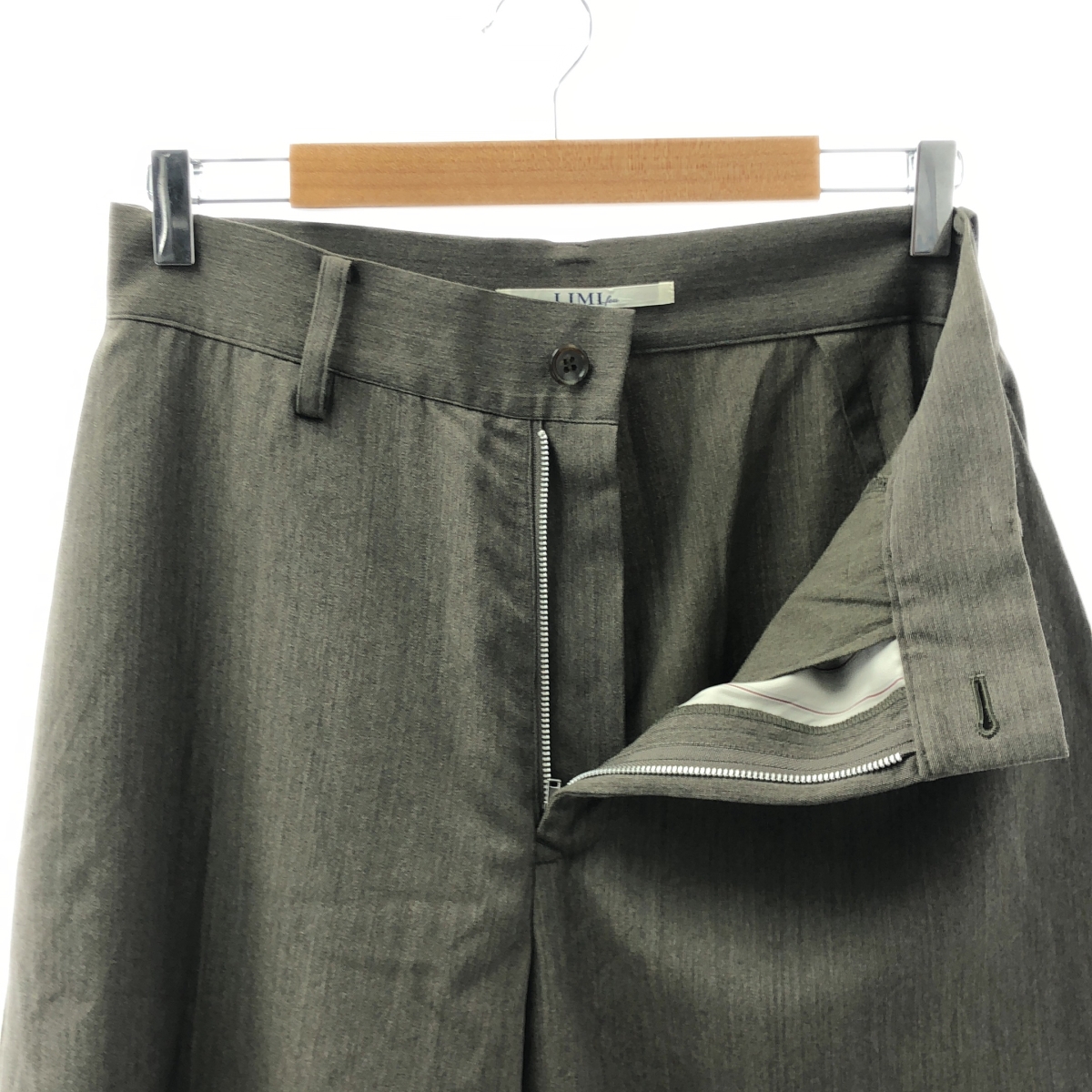 LIMI feu / リミフゥ ウール混 ワイド パンツ