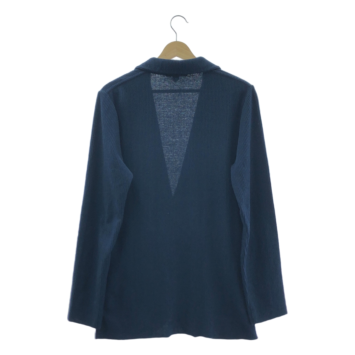 LARDINI / ラルディーニ ブートニエール付き コットン ストライプ ニット テーラードジャケット