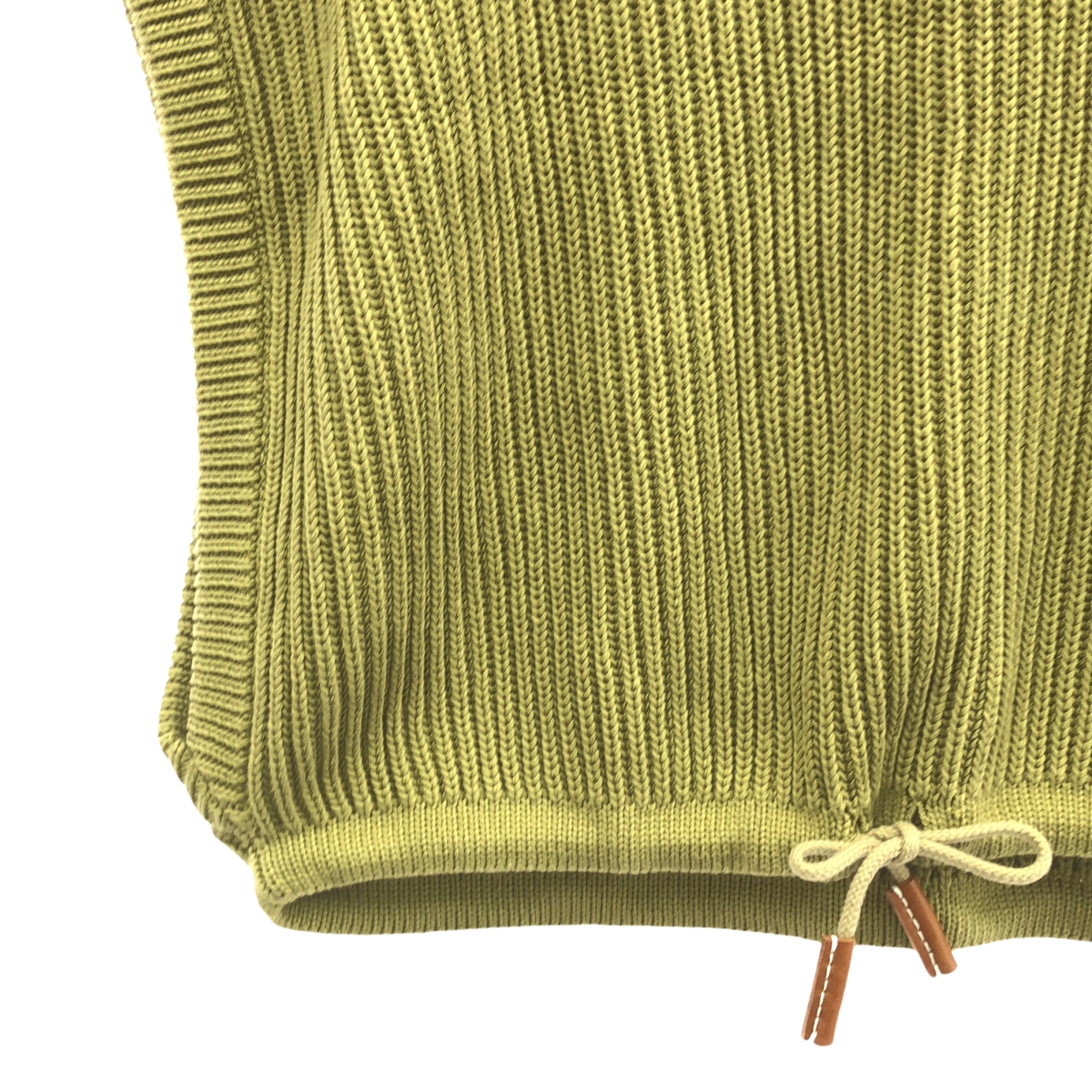 Cristaseya / クリスタセヤ LARGE GILET ラージジレ コットン リブニット ベスト