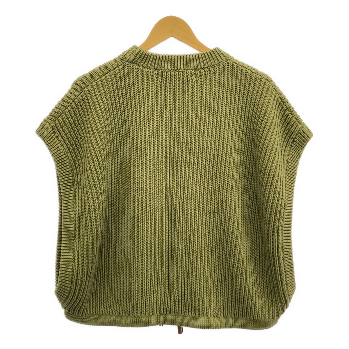 Cristaseya / クリスタセヤ LARGE GILET ラージジレ コットン リブニット ベスト