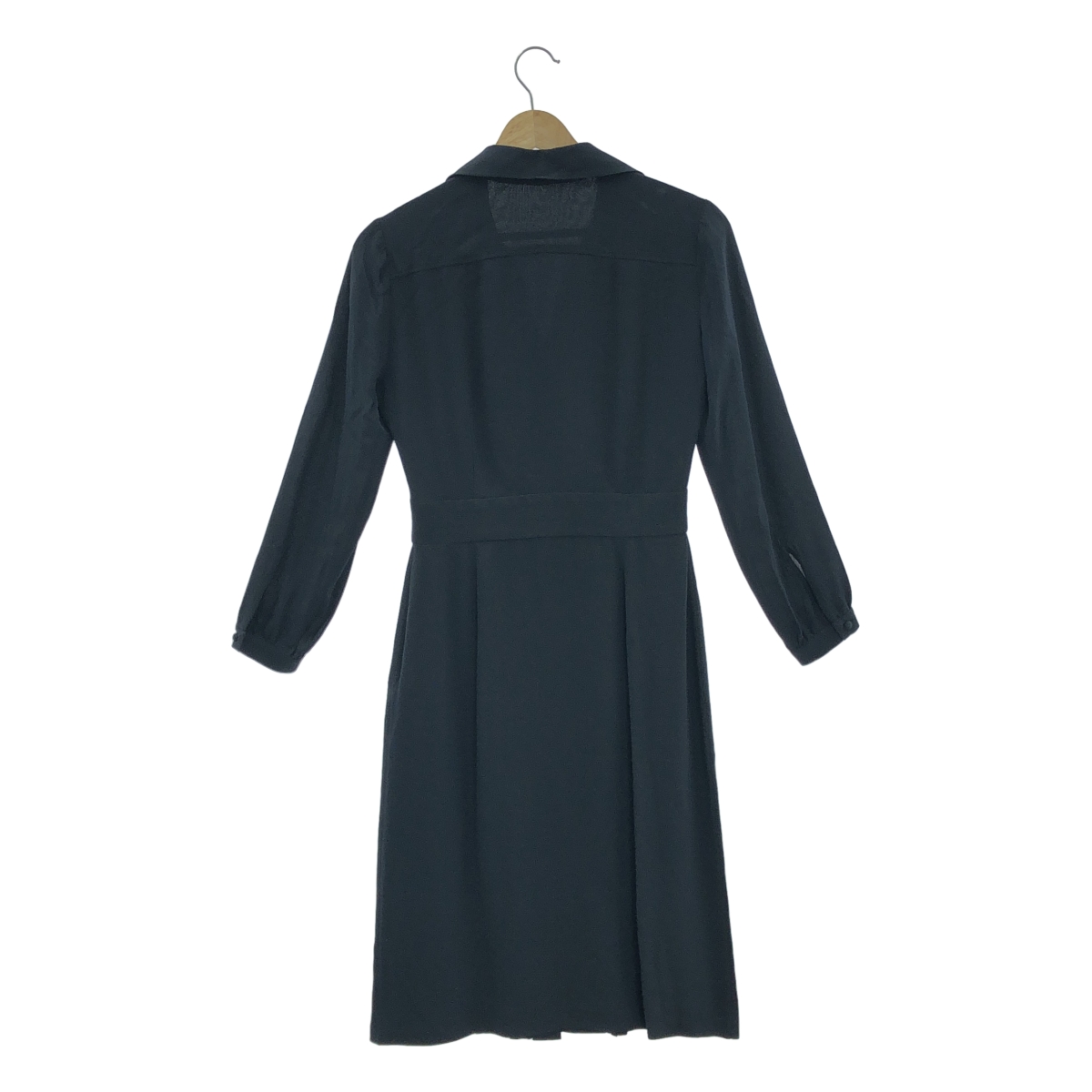 GUCCI / グッチ リボン付カラー プリーツ シルク ワンピース