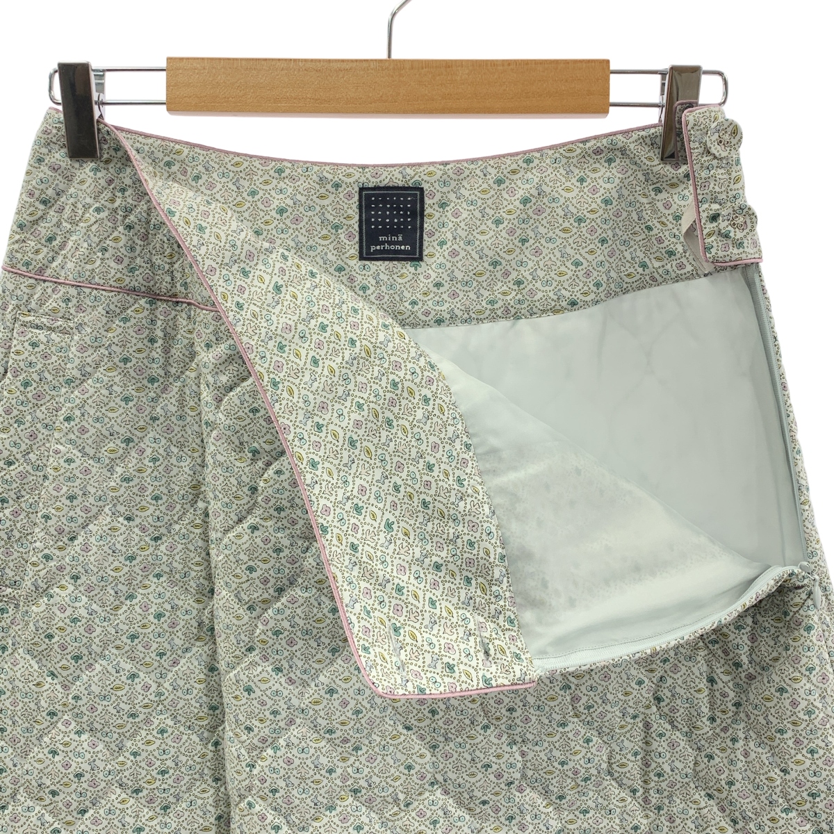 mina perhonen / ミナペルホネン forest wave フォレストウェーブ キルティングスカート