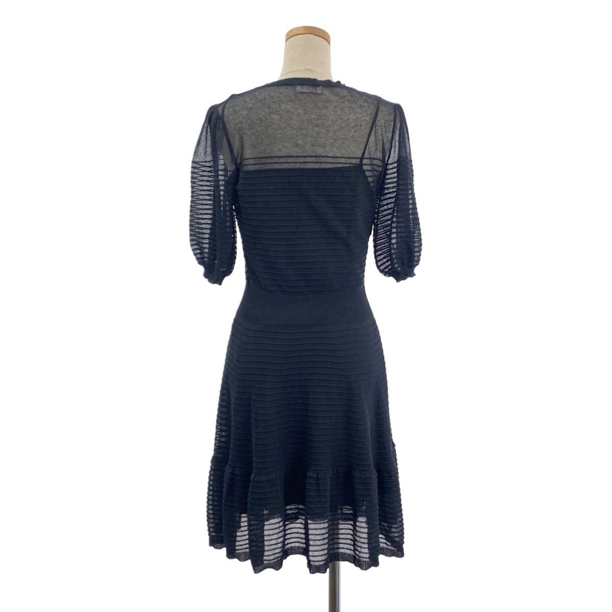 RED VALENTINO / レッドヴァレンティノ コットン混 ボーダー ニット ワンピース