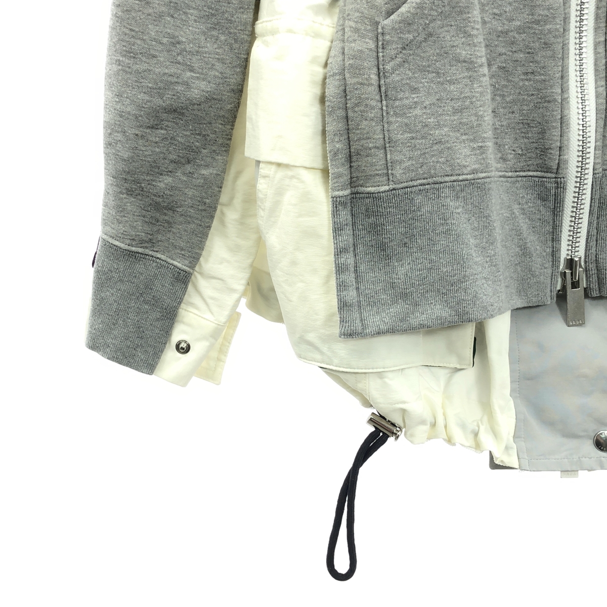 sacai / サカイ Sponge Sweat Ma-1 Hoodie Jacket 異素材切替 フーデッド ジャケット