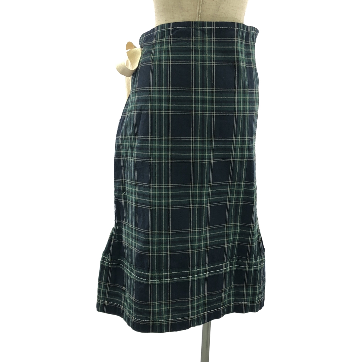 tricot COMME des GARCONS / トリココムデギャルソン 製品洗い チェック ラップスカート