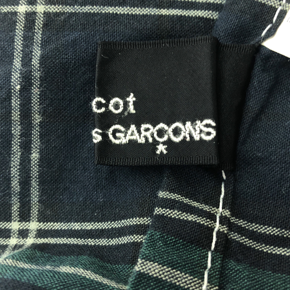 tricot COMME des GARCONS / トリココムデギャルソン 製品洗い チェック ラップスカート