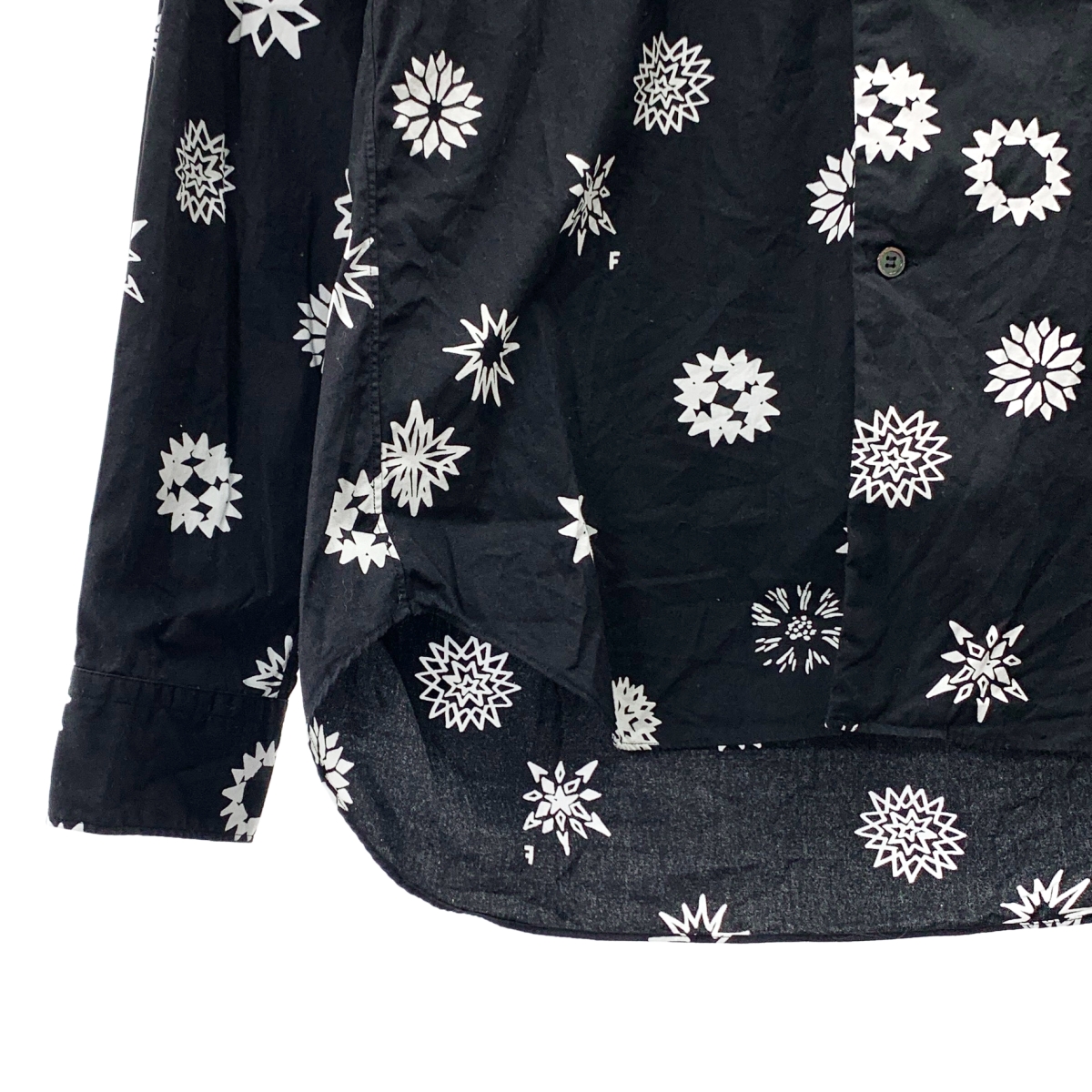 BLACK COMME des GARCONS / ブラックコムデギャルソン × Filip Pagowski / Ruffled Shirt ラウンドカラーシャツ