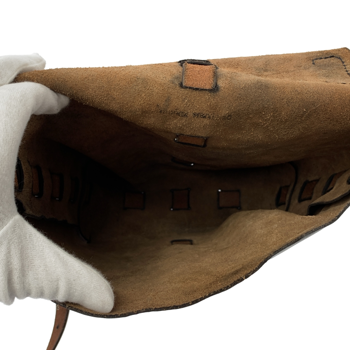 MUNOZ VRANDECIC / ムニョスブランデシック 2Way レザー フラップ トート ショルダーバッグ