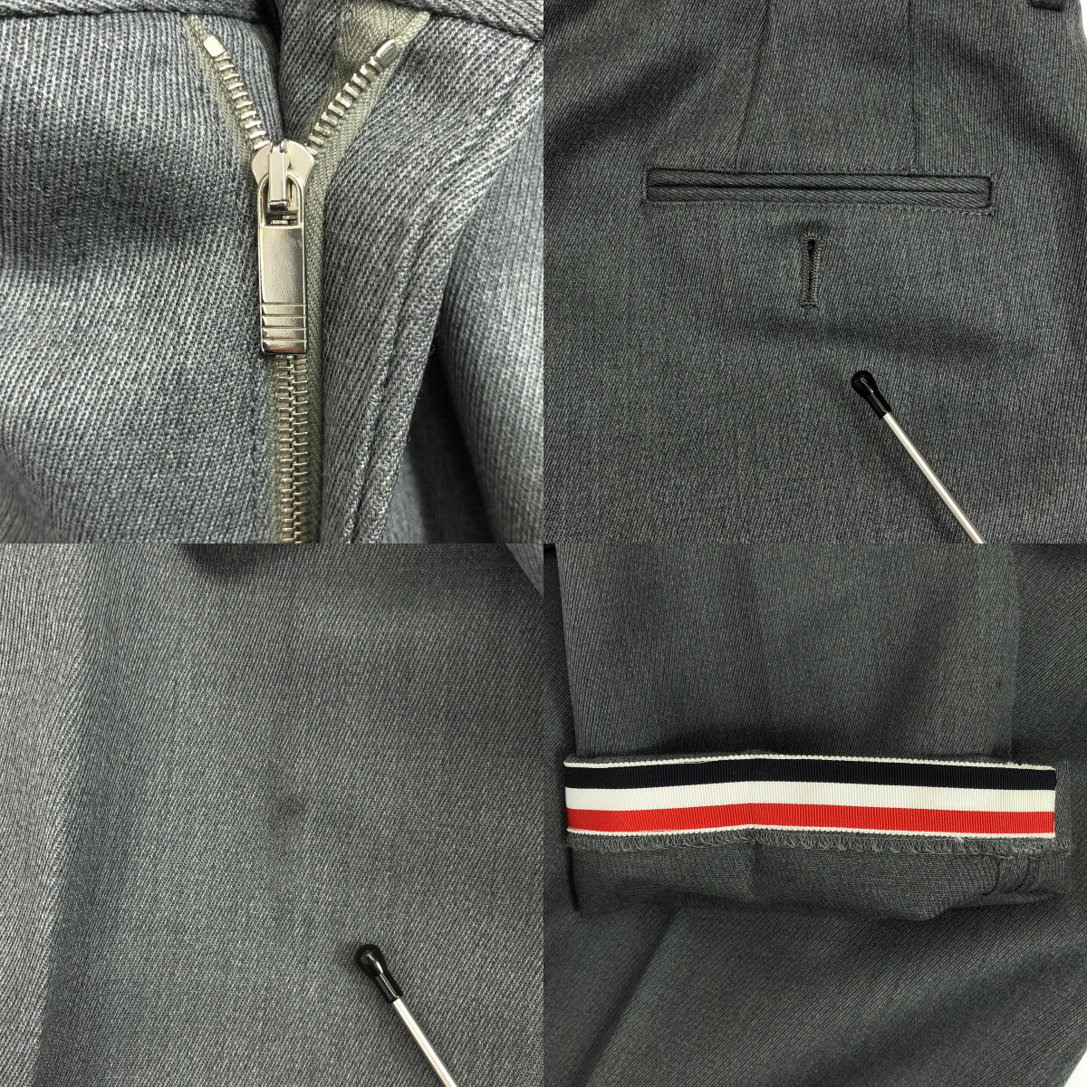 THOM BROWNE / トムブラウン ストレート スラックス パンツ