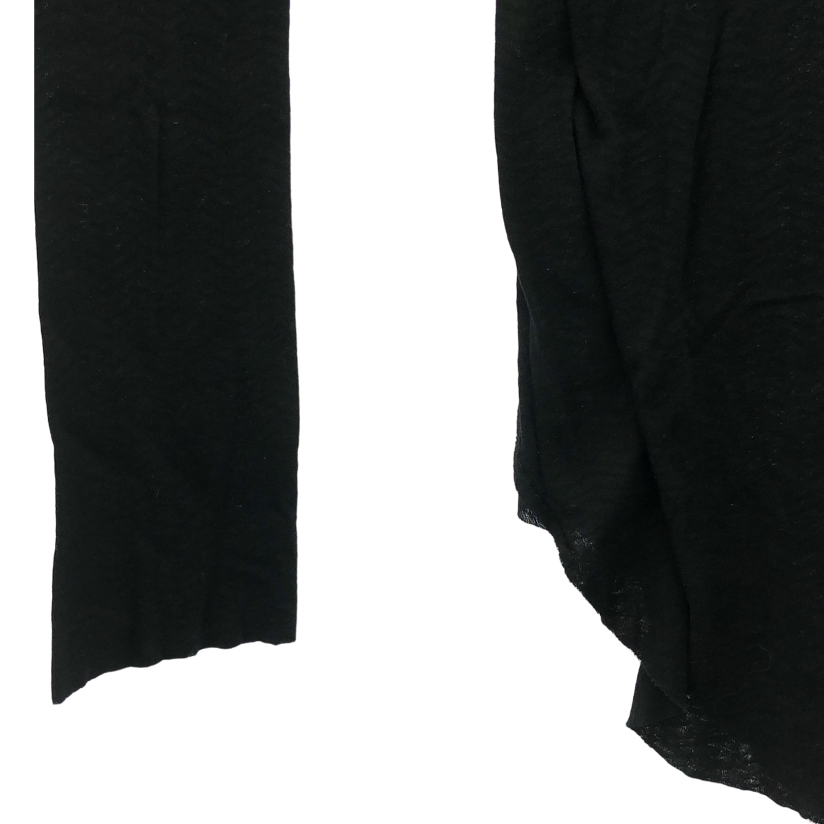 IF SIX WAS NINE / イフシックスワズナイン コットン カットオフ シアー Vネックトップス