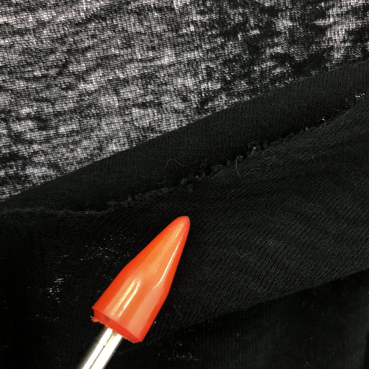 IF SIX WAS NINE / イフシックスワズナイン コットン カットオフ シアー Vネックトップス