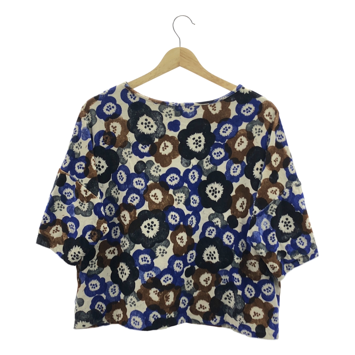 mina perhonen / ミナペルホネン millefiori / 総柄 クルーネック トップス / 総裏地