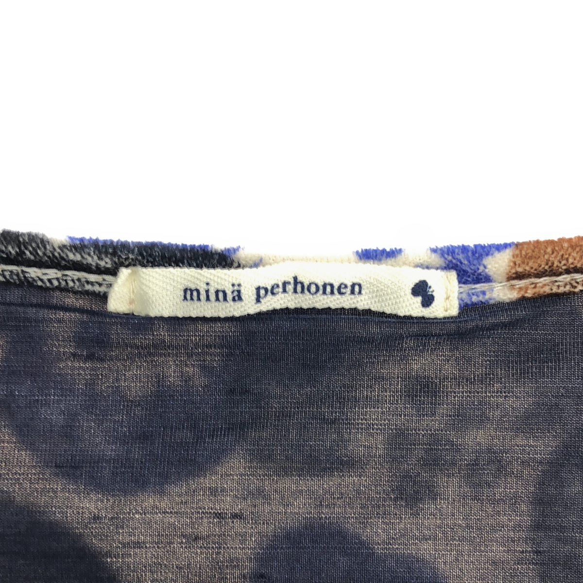 mina perhonen / ミナペルホネン millefiori / 総柄 クルーネック トップス / 総裏地