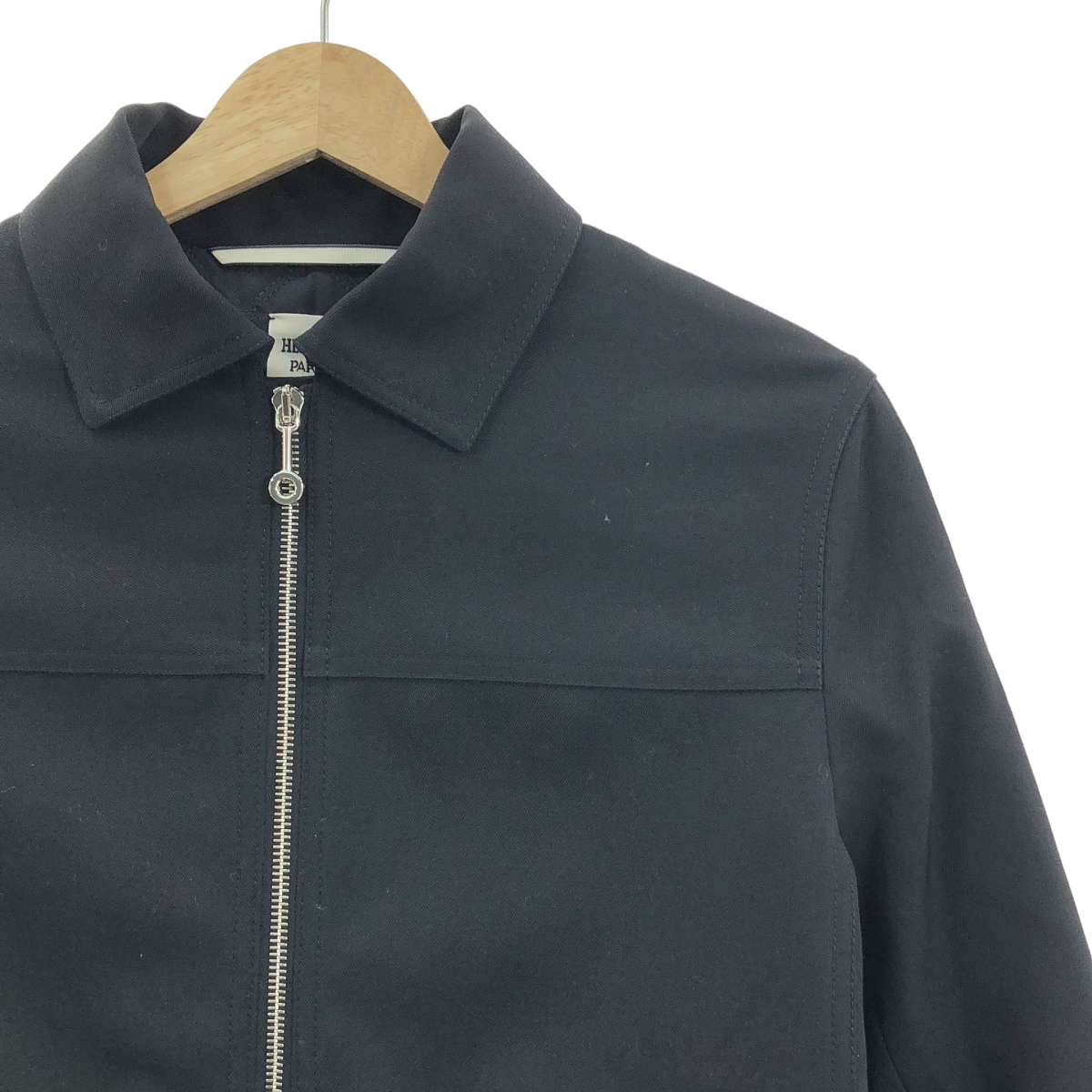 HERMES / エルメス ウールギャバジン クロアジップ セリエボタン ジャケット