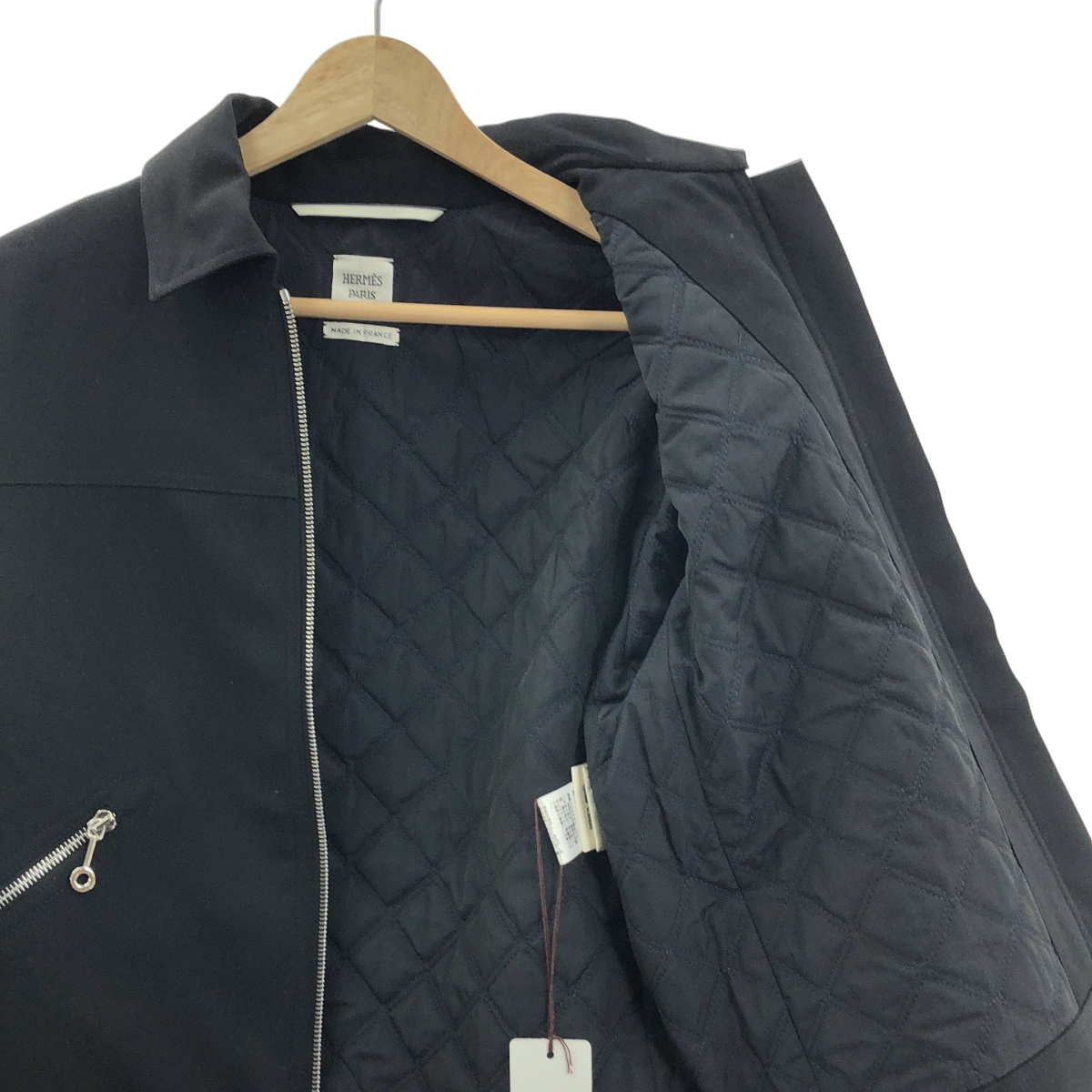 HERMES / エルメス ウールギャバジン クロアジップ セリエボタン ジャケット