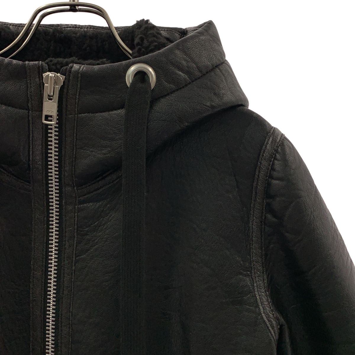 tricot COMME des GARCONS / トリココムデギャルソン フェイクレザー ボア ジャケット フーディ